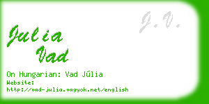 julia vad business card