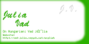 julia vad business card